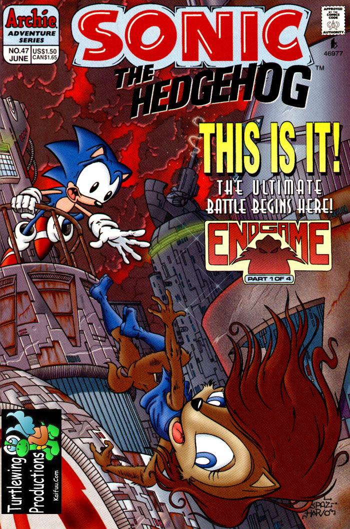 Sonic - Archie Adventure Series June 1997 Comic cover page